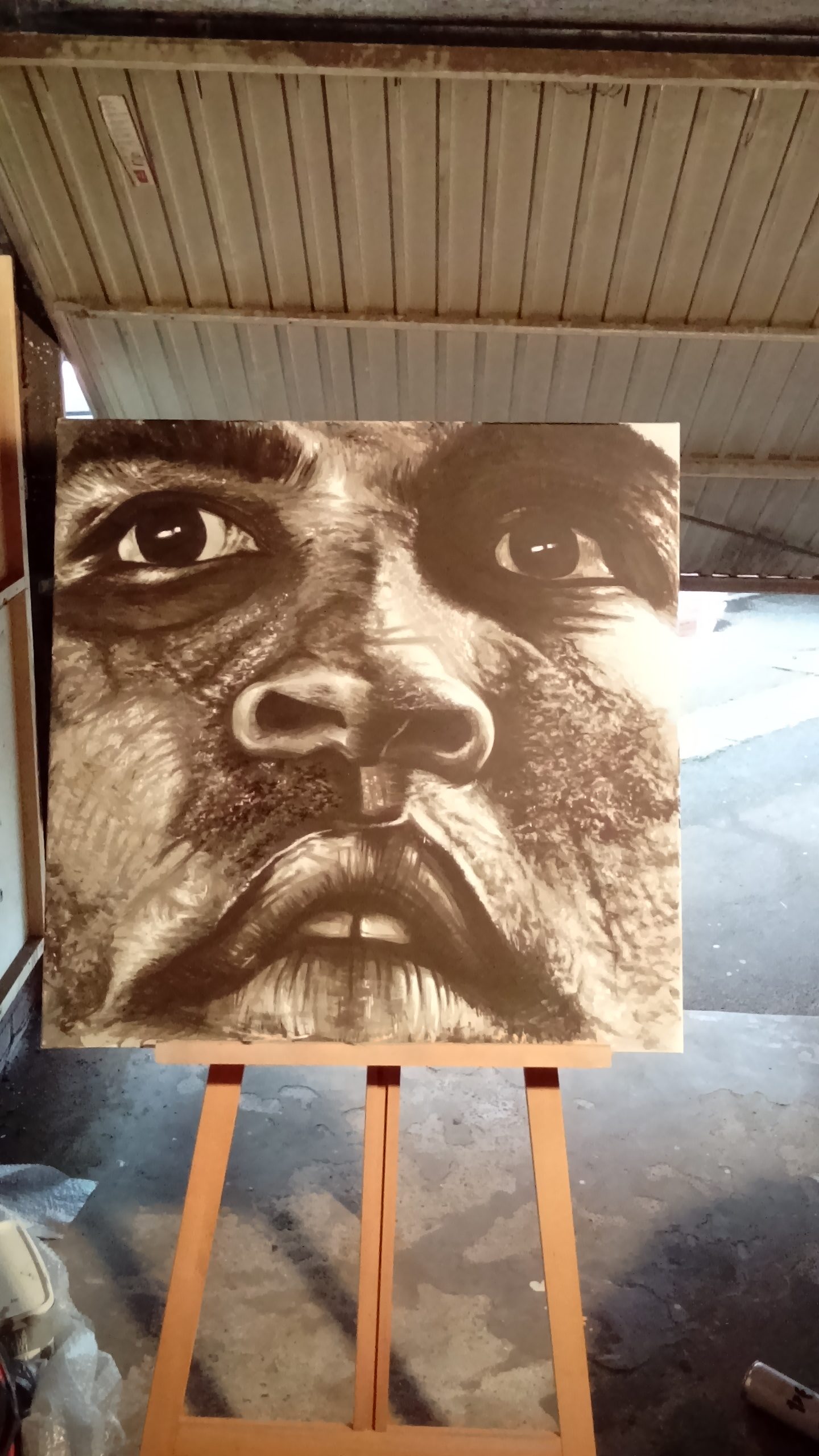 Portrait Muhammad Ali par CLEM 2015